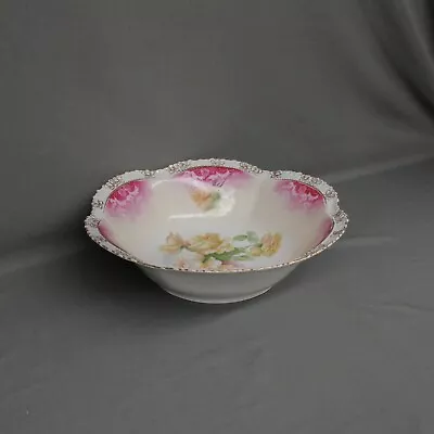 R.S Prussia 10 7/8  Serving Bowl Yellow Rose • $35.24