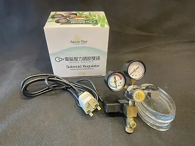 CO2 Regulator With Solenoid Dual Gauges & Adjustable Output Pressure • £35