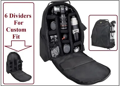Pro Deluxe Backpack Camera Bag Case For Canon EOS Rebel T7i SL2 77D • $34.95