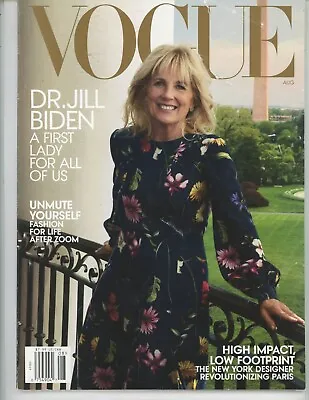 VOGUE Magazine - August 2021 With Dr. Jill Biden On The Cover • $5