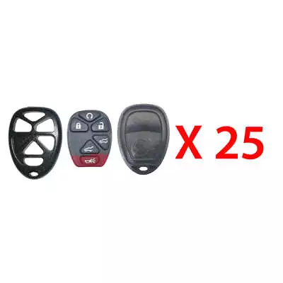 Remote Fob Case Rubber Pad Shell 6B Compatible With GM OUC60270 OUC60221(25Pack) • $26.41