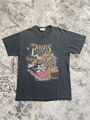 Vintage Disney Pirates Of The Caribbean Dead Men Tell No Tales Tee Shirt Medium • $125