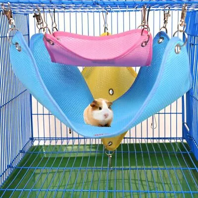 Hamster Hanging House Hammock Sleeping Nest Bed Rat Hamster Toy Cage Accessories • $12.35