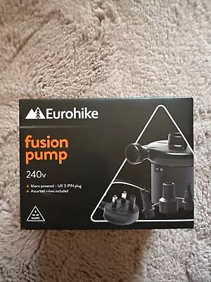 Eurohike Fusion Pump 240v Mains Powered UK Valves Camping Equipment  • £9.99