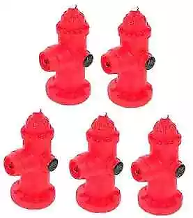  Home Decor 5Pcs Miniature Fire Hydrant Resin Fire Hydrant Statue Pet Storage  • $14.97