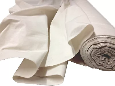 100% NATURAL COTTON CALICO MEDIUM WEIGHT CRAFT FABRIC Sold Per METRE 150cm Wide • £4.29