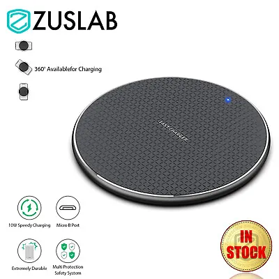 Universal QI Wireless Charger Charging Pad For IPhone 15 14 Samsung Google OPPO • $8.95