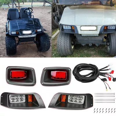 For EZGO TXT Golf Cart LED Headlight + Tail Light Kit Gas Or Electric 1996-2013 • $69.98