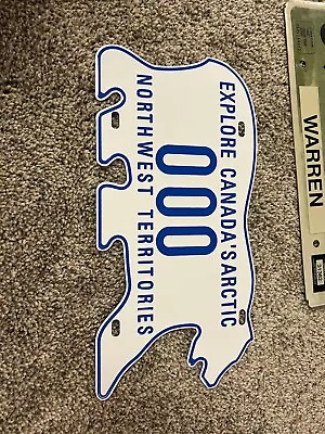 Northwest Territories Polar Bear 000 Sample License Plate Canada • $20