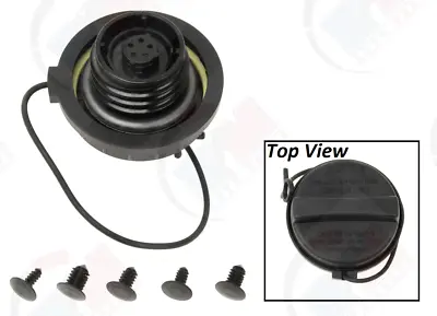 TETHERED Gas Cap For Fuel Tank W/ Strap Fits Many Vehicles And Trucks • $18.36