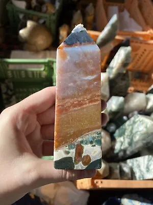 Ocean Jasper Crystal Tower 252g • £17.99