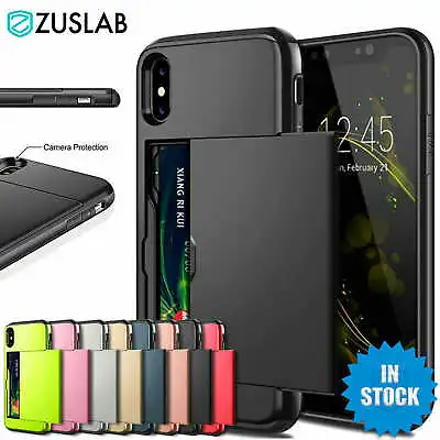 $8.95 • Buy For IPhone X XS Max XR IPhone 8 Plus IPhone 7 Plus Wallet Card Holder Case Cover