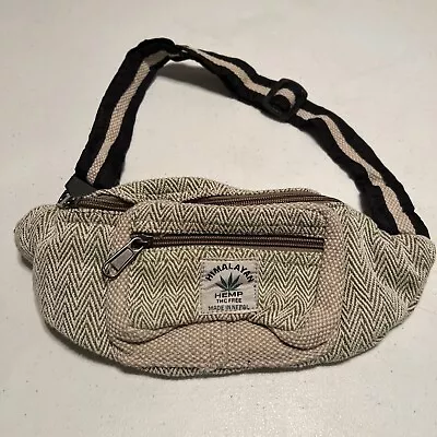 Himalayan Natural Hemp Fanny Pack THC Free - Multi Color - Made In Nepal • $15.99