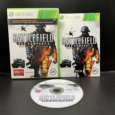 Battlefield Bad Company 2 Xbox 360 Game Complete Includes Manual • $7.12