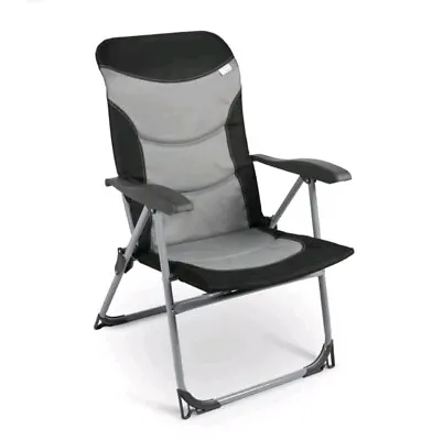 Kampa Skipper Reclining Folding Chair  Grey  2022 Model • £64.99