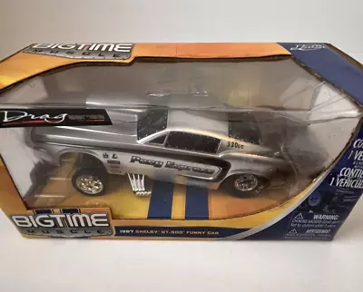 Jada Toys Big Time Muscle 1/24 Drag Series 1967 Shelby GT-500 Funny Car Silver • $45