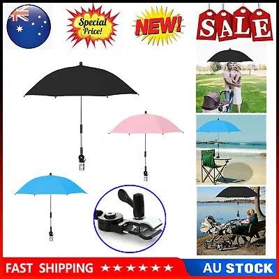 Chair Umbrella Clip On Parasol Clamp Patio Beach Chairs Wheelchairs Golf Carts • $34.99