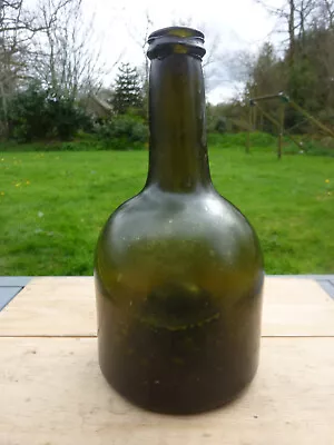 Antique 18th Antique Glass Bottle Blown Glass Bottle Dutch English • $151.20