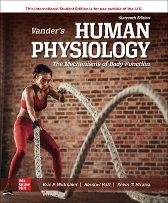 Vander's Human Physiology ISE By Eric Widmaier Paperback Book • $82.82