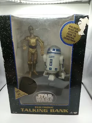 Star Wars Electronic Talking Bank C3PO R2D2 Dialogue Music Original Sountrack • $24.95