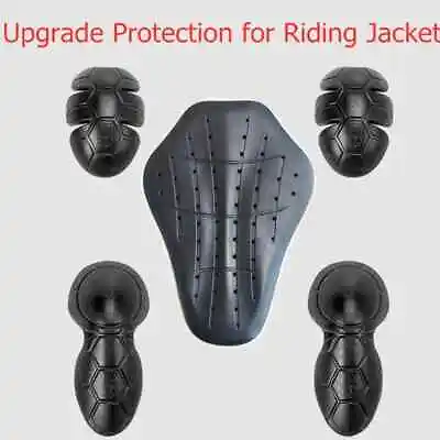 Motorcycle Jacket Insert Protective Gear Protector Back Shoulder Elbow Knee New • $53.82