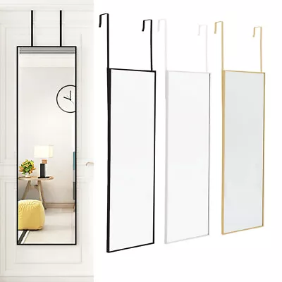 Long Mirror Full Length Over Door Cabinet Hanging Mirror Wall Bedroom Dressing • £20.95