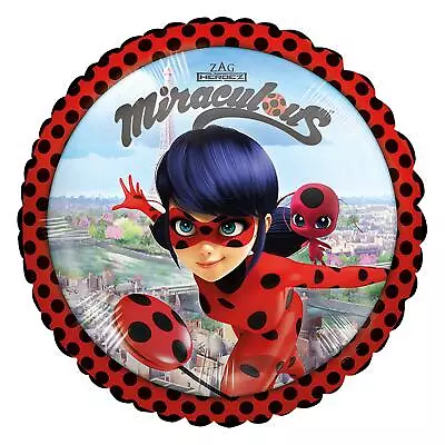 43cm Miraculous Ladybug Tikki Spotty Foil Balloon Kids TV Party Gift Decoration • £5.04