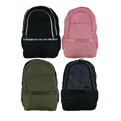 Victoria's Secret Pink Backpack Collegiate Bookbag Zip Pockets School Bag Vs New • $54.97