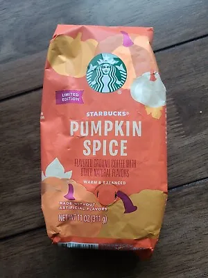 $4 • Buy NEW SEALED Starbucks Seasonal Pumpkin Spice Ground Coffee 11oz Limited Edition