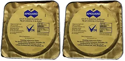 TWO Apiguard Trays Varroa Mite Control (Recommended Two Per Hive) • $17.50