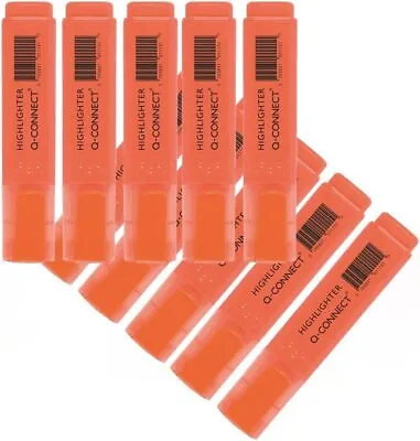 Q-Connect Orange Highlighter Pen (Pack Of 10) • £5.02