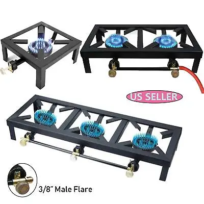 $47 • Buy Portable Propane Cooker Burner Stove Gas Outdoor Cooking Camping Stand BBQ Grill