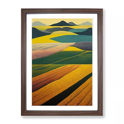 Wheat Field Stripes Vol.1 Wall Art Print Framed Canvas Picture Poster Decor • £24.95