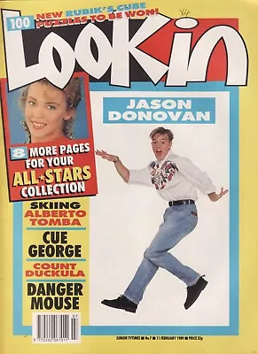 Look In Magazine 39 1989 Jason Donovan Cover Poster & Feature. • £4.99