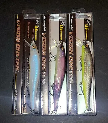 MEGABASS VISION Oneten 110  Suspending Jerkbait Lures Bass Swimbait❗️LOT Of 3❗ • $44.50