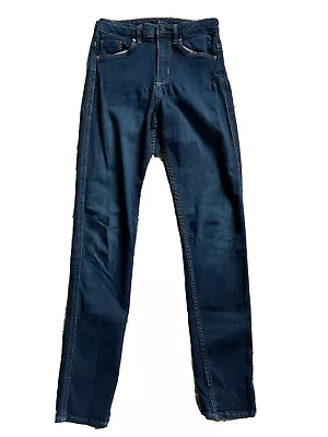 H&M Womens Skinny Blue Jeans High Waist Size 27/30 Medium Wash - 27 • $15.29