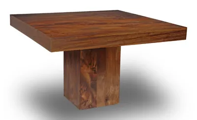 Solid Mango Wood Dakota  120cm Square Dining Table New Indian Furniture  • £334.95