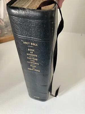 Vintage Quad Lds Scriptures Book Of Mormon. Bible D&C Pearl Of GP • $29