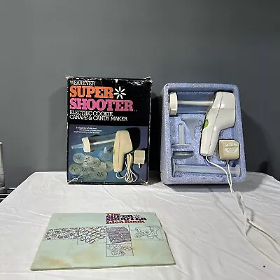Vtg. Wear-Ever 70001 Super Shooter Electric Cookie Press W/ Box - Complete 7e • $25