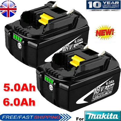 £19.89 • Buy 2X For Makita 18 Volt BL1830 LXT Li-ion 6.0Ah Battery BL1850B BL1860B BL1840 UK