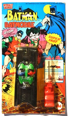 $310 • Buy 1977 AHI BATMAN BATMOBILE W/ ZOOM POWER EJECTOR, MOC, Mint Sealed, Azrak-Hamway