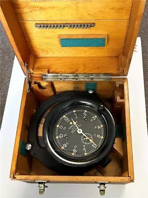 Seth Thomas Course Clock - U.S. Navy Zig Zag Mark 2 Mod 1 Clock - WWII 1942 • $375