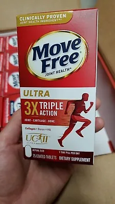 Schiff  Move Free Ultra 3X Triple Action  75 Tablets NEW ! • $27.68