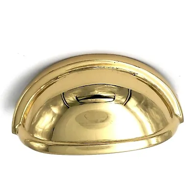 Belwith Keeler Prestige K43 Polished Brass 3 Cc Solid Brass Cabinet Cup Pull • $25.10