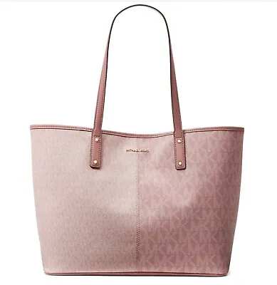 ☂️🍄Michael Kors Signature Carter Large Open Tote Smokey Rose Multi NWT👍👍👍👍 • $208