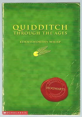 Quidditch Through The Ages Kennilworthy Whisp Whizz-Hard Books 2001 US Paperback • £1.75