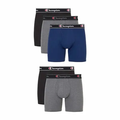 Champion Men's Boxer Briefs Underwear 5-pack Size: Medium - Large • $21.99