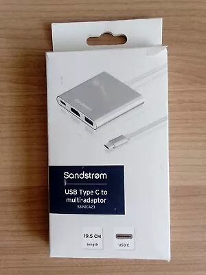 SANDSTROM S3IN1CA23 3-port USB Type-C Connection Hub • £8