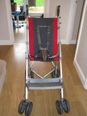 £285 • Buy Maclaren Major Elite Pushchair/buggy/stroller In Red/grey
