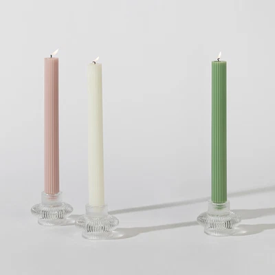 $9.97 • Buy New Habitat Ribbed Taper Candle